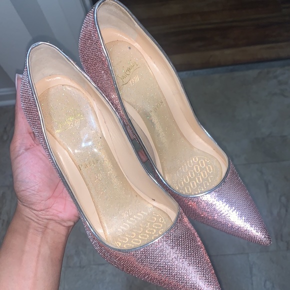 Christian Louboutins - Rose Gold Sequin - Picture 6 of 13